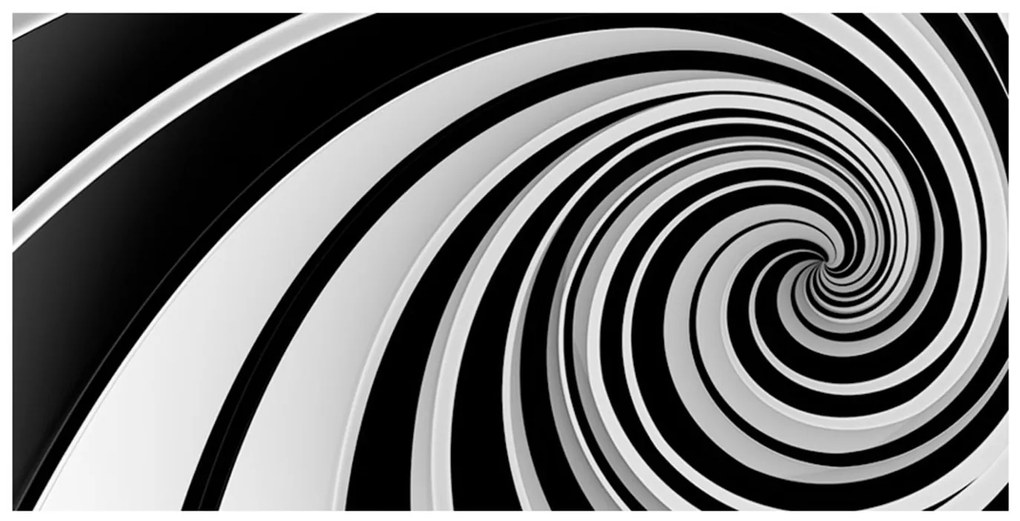 Ταπετσαρία XXL - Black and white swirl 550x270