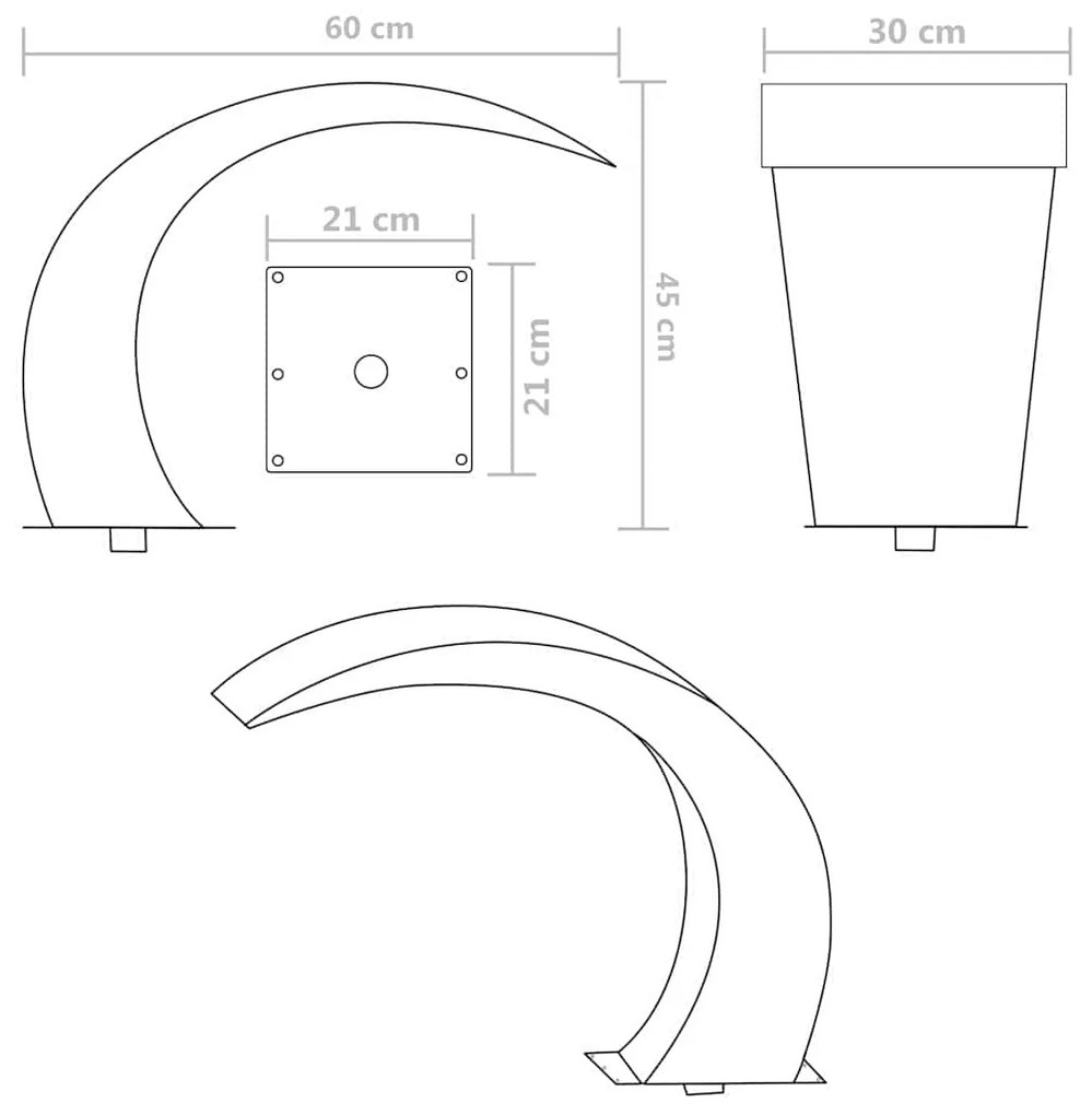 ΣΙΝΤΡΙΒΑΝΙ ΚΑΤΑΡΡΑΚΤΗΣ ΠΙΣΙΝΑΣ 45 X 30 X 60 ΕΚ. ΑΠΟ ΑΝΟΞΕΙΔΩΤΟ ΑΤΣΑΛΙ 41685