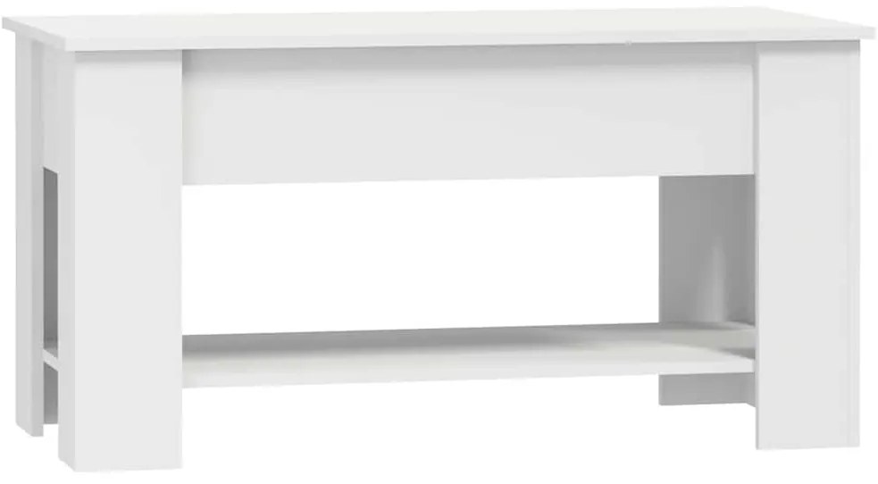 vidaXL Τραπεζάκι Σαλονιού Λευκό 101 x 49 x 52 εκ. Επεξεργασμένο Ξύλο