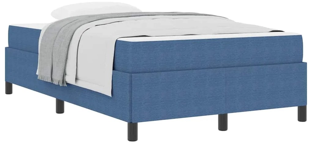 vidaXL Σκελετός Κρεβατιού Μπλε 120 x 200 cm Βελούδο