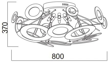 Φωτιστικό Circles 8φωτο