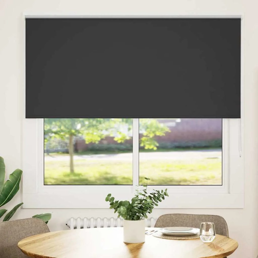 vidaXL Roller Blind Blackout Μαύρο 145x175 cm Πλάτος υφάσματος 141,6cm