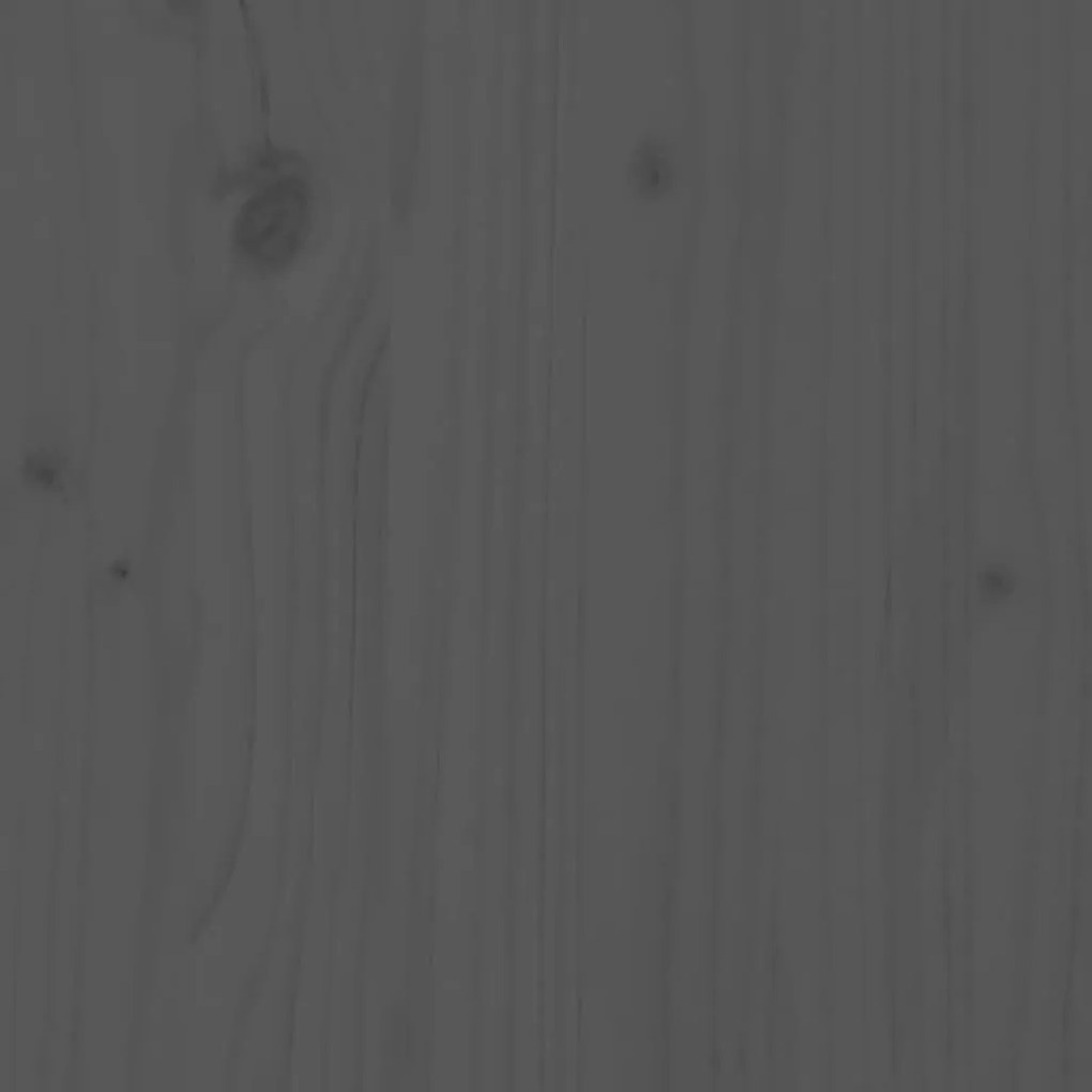 Ξαπλώστρα Γκρι 199,5 x 60 x 74 εκ. από Μασίφ Ξύλο Πεύκου - Γκρι