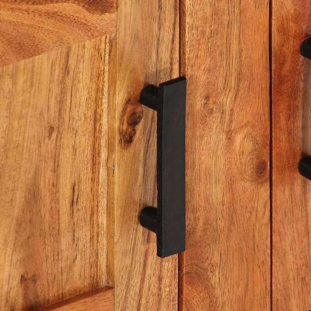 vidaXL Πλαϊνό γραφείο Καφέ 100 x 30 x 50 cm Μασίφ ξύλο ακακίας