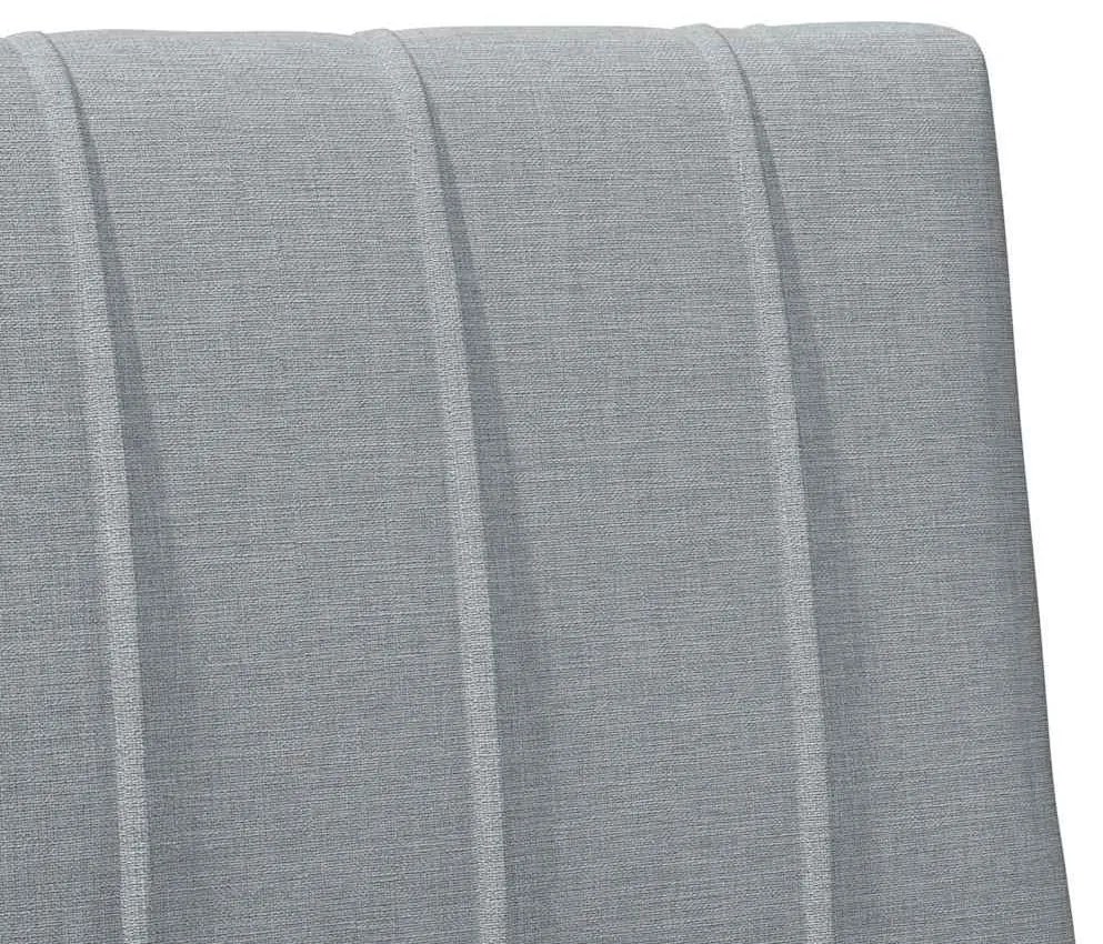 vidaXL Ταπετσαρισμένο κεφαλάρι Ανοιχτό γκρι 100 cm