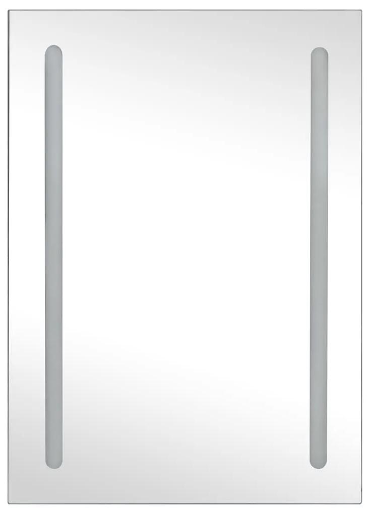vidaXL Καθρέφτης Μπάνιου με Ντουλάπι & LED 50 x 13 x 70 εκ.