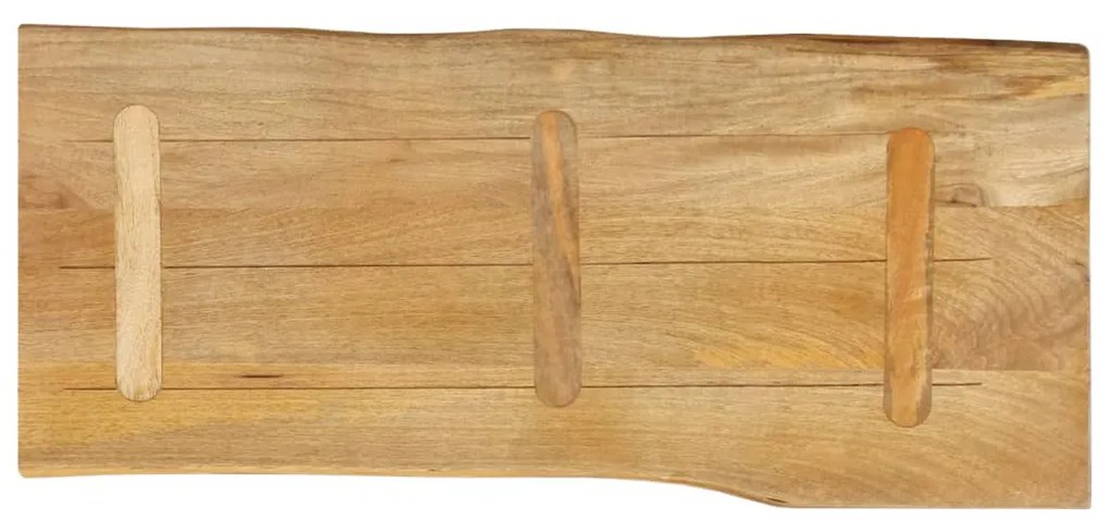 vidaXL Επιφάνεια Τραπεζιού 80x40x3,8 εκ. Live Edge Μασίφ Ξύλο Μάνγκο