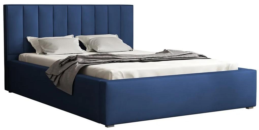 Κρεβάτι Pomona 111, Διπλό, Μπλε, 180x200, Ταπισερί, Τάβλες για Κρεβάτι, 200x223x93cm, 98 kg | Epipla1.gr