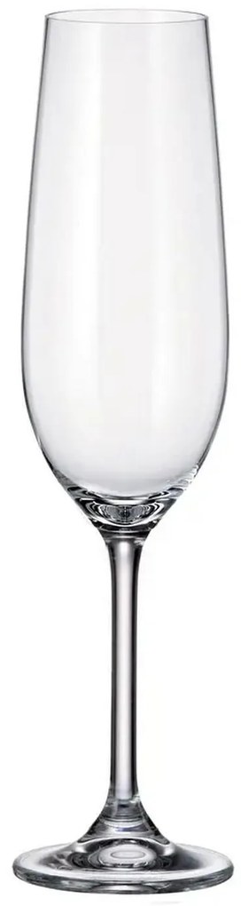 Ποτήρι Σαμπάνιας 270ml CREX - Crystal Bohemia - 6 ΤΜΧ