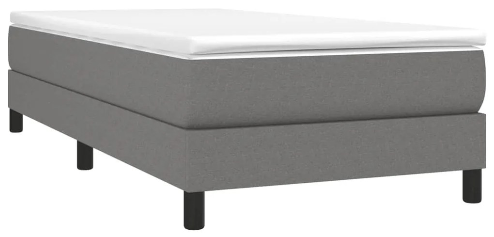 ΠΛΑΙΣΙΟ ΚΡΕΒΑΤΙΟΥ BOXSPRING ΣΚΟΥΡΟ ΓΚΡΙ 90X190 ΕΚ. ΥΦΑΣΜΑΤΙΝΟ 3120477