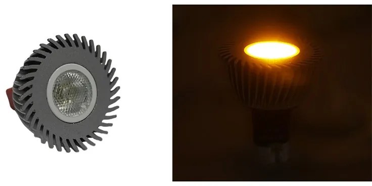 Adeleq Λάμπα Led Ισχύος Mr16 3W 12Vac-Dc 1 Led 30° Πορτοκαλί 13-16333