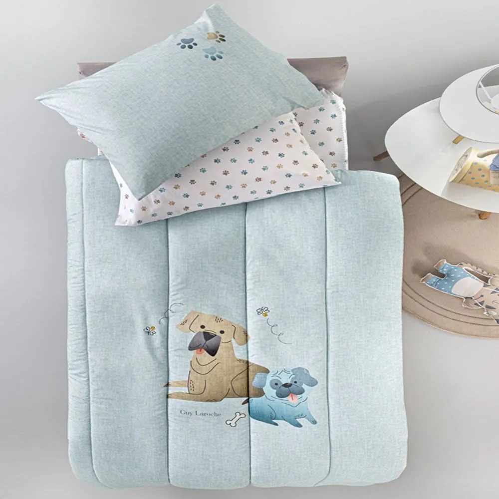 Παπλωματοθήκη Παιδική Paw Ciel Guy Laroche Μονό 165x225cm Βαμβάκι-Μικροφίμπρα
