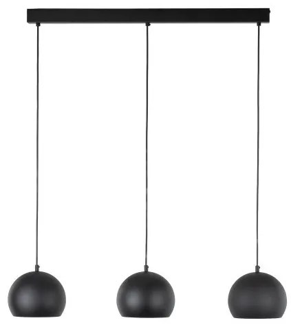 Κρεμαστό Φωτιστικό Οροφής 3xE27 Μαύρο Zoe 10169 TK Lighting -10169-Μαύρο 10169