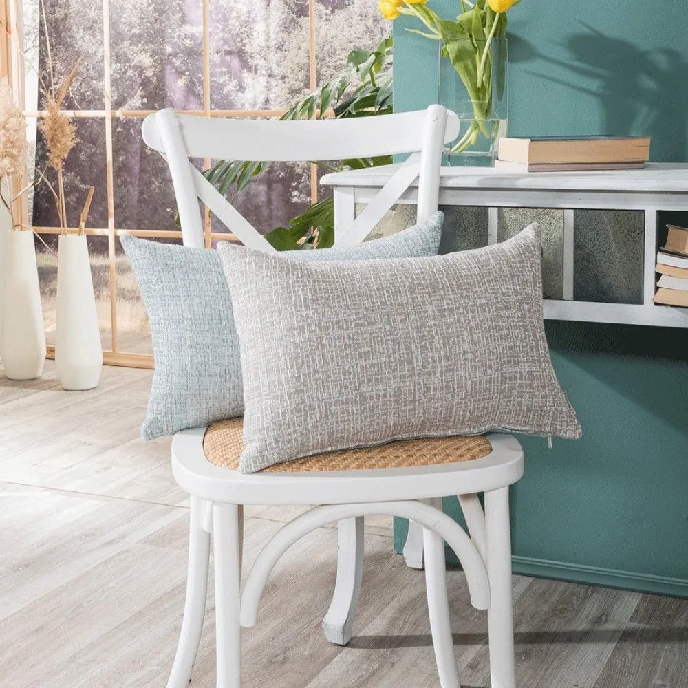 Μαξιλαροθήκη Διακοσμητική Noto 05 Blue Teoran 30X50 Cotton-Polyester