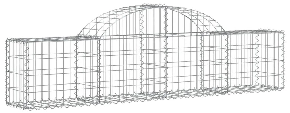 vidaXL Συρματοκιβώτια Τοξωτά 40 τεμ. 200x30x40/60 εκ. Γαλβαν. Ατσάλι