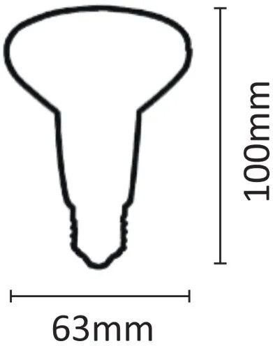 Λαμπτήρας LED InLight E27 R63 8W 3000K