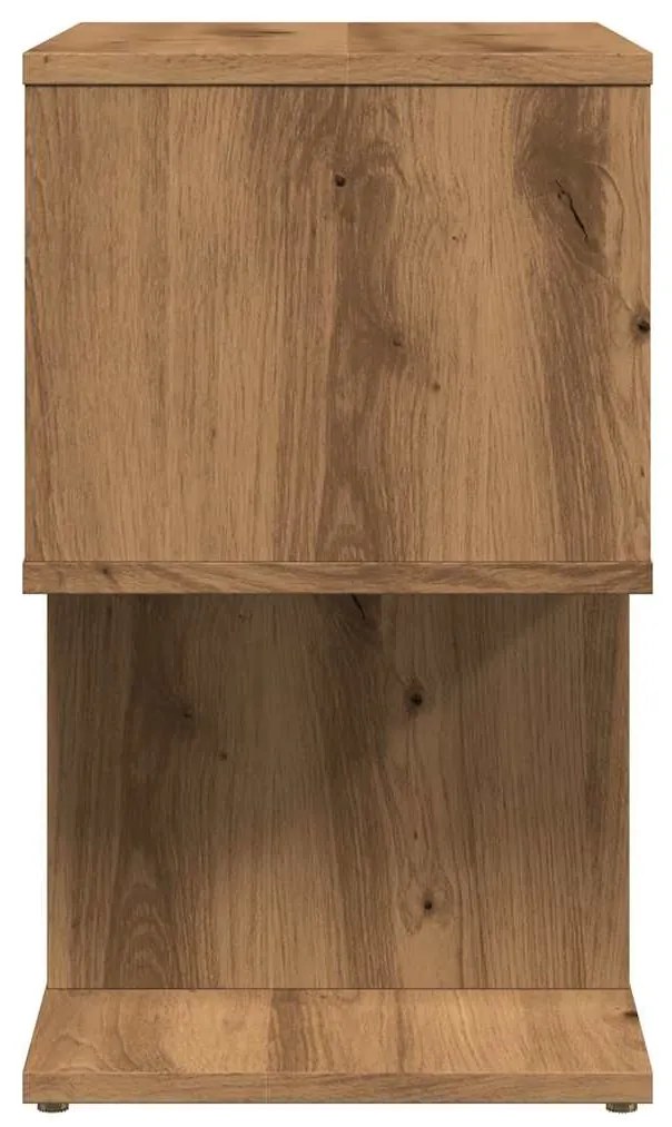 vidaXL Κομοδίνο Artisan Oak 50x30x51,5 cm Κατασκευασμένο ξύλο