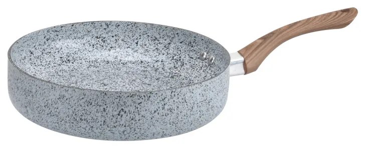 Oliver Voltz Siena OV51319J28D, 28 cm, Βαθύς, Μαρμάρινο φινίρισμα, Επαγωγή, Γκρι