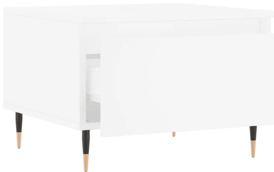 vidaXL Τραπεζάκια Σαλονιού 2 τεμ. Λευκά 50 x 46 x 35 εκ. Επεξεργ. Ξύλο
