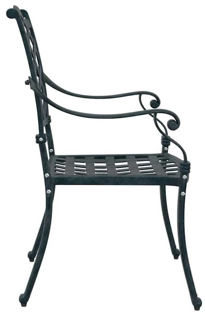 vidaXL Καρέκλα Κήπου 2 pcs Πράσινο 55 x 56.5 x 91εκ Αλουμίνιο