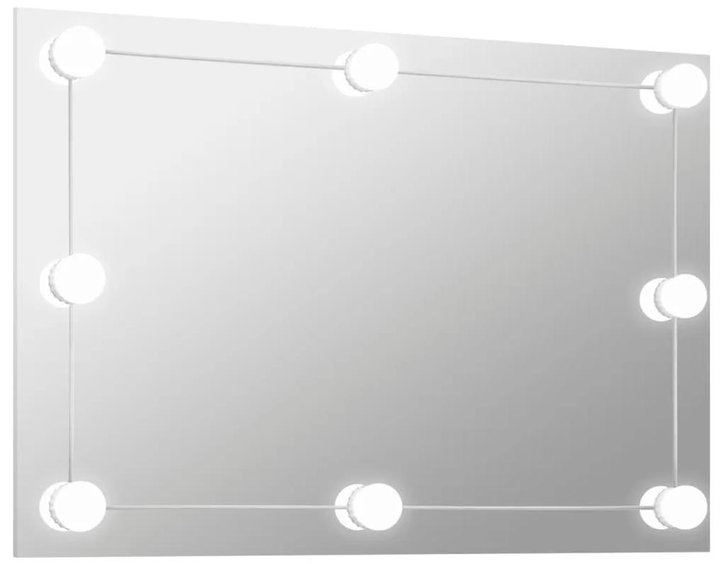 vidaXL Καθρέφτης Τοίχου Ορθογώνιος με Φωτισμό LED Γυάλ. Χωρίς Πλαίσιο