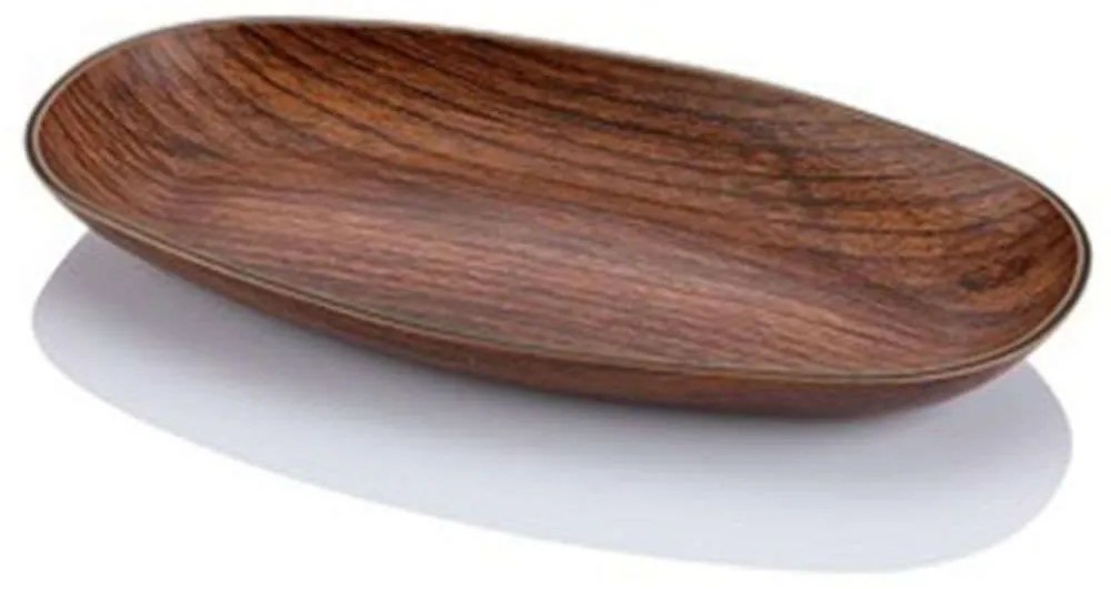 Πιατέλα Οβάλ 10203 14,5x8,5x2cm Brown Evelin Polystyrene