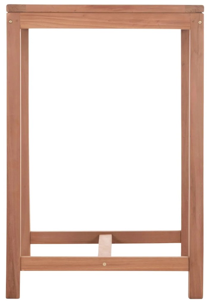 Τραπέζι Μπάρ Τετράγωνο PRESSCOT C18113 Ξύλο Teak Φυσικό 70x70x105Υ εκ. 70x70x105 εκ.