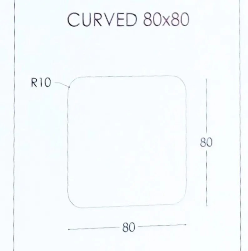 Καθρέπτης τοίχου 80x80εκ. Curved της Project Mirrors