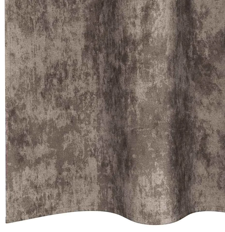 vidaXL Κουρτίνα με κουρτίνες 2 pcs Καπουτσίνο 140 x 140 cm Βελούδο