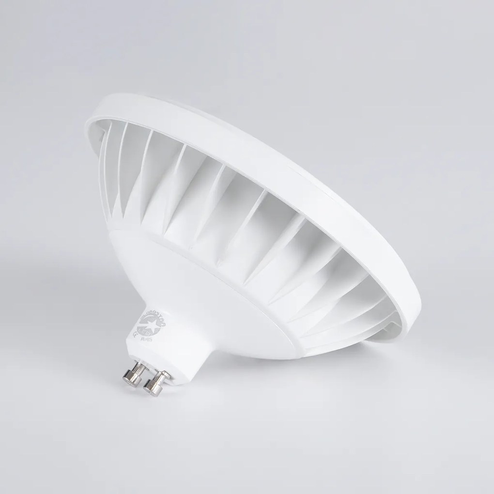 GloboStar® 60133 Σποτ LED GU10 AR111 15W 1455lm 12° AC 220-240V IP20 Φ11 x Υ6.6cm Φυσικό Λευκό 4500K Dimmable - 3 Χρόνια Εγγύηση