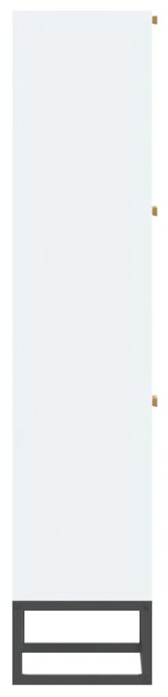 vidaXL Παπουτσοθήκη Λευκή 52 x 25 x 120 εκ. από Επεξεργασμένο Ξύλο