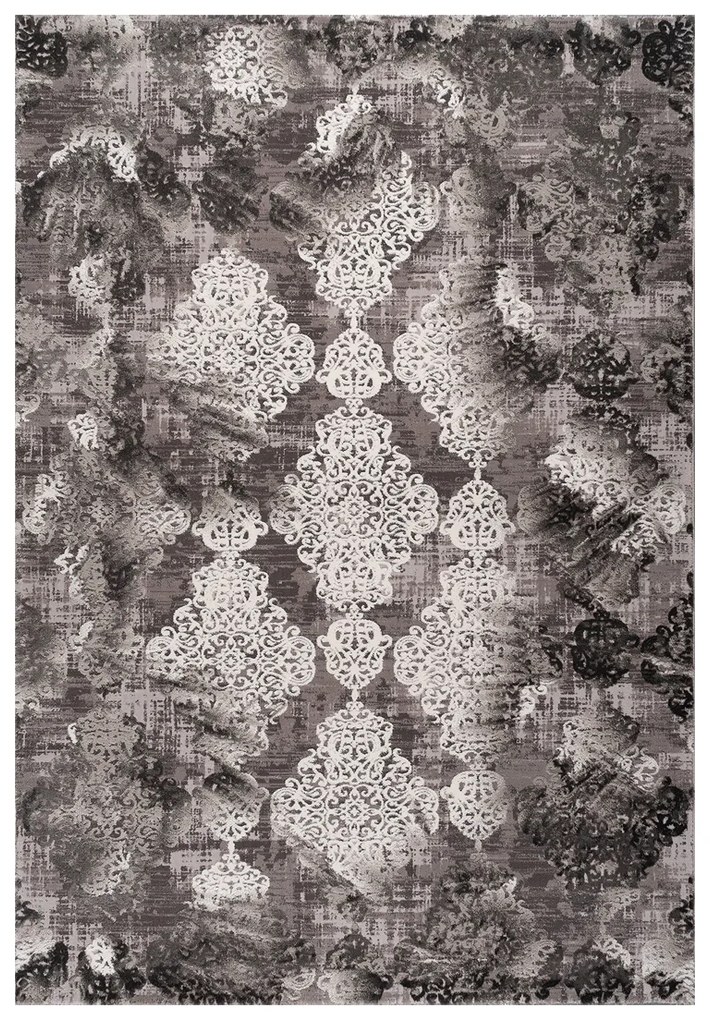 Χαλί (200x290) Polcarpet Damask 9377 Grey Black