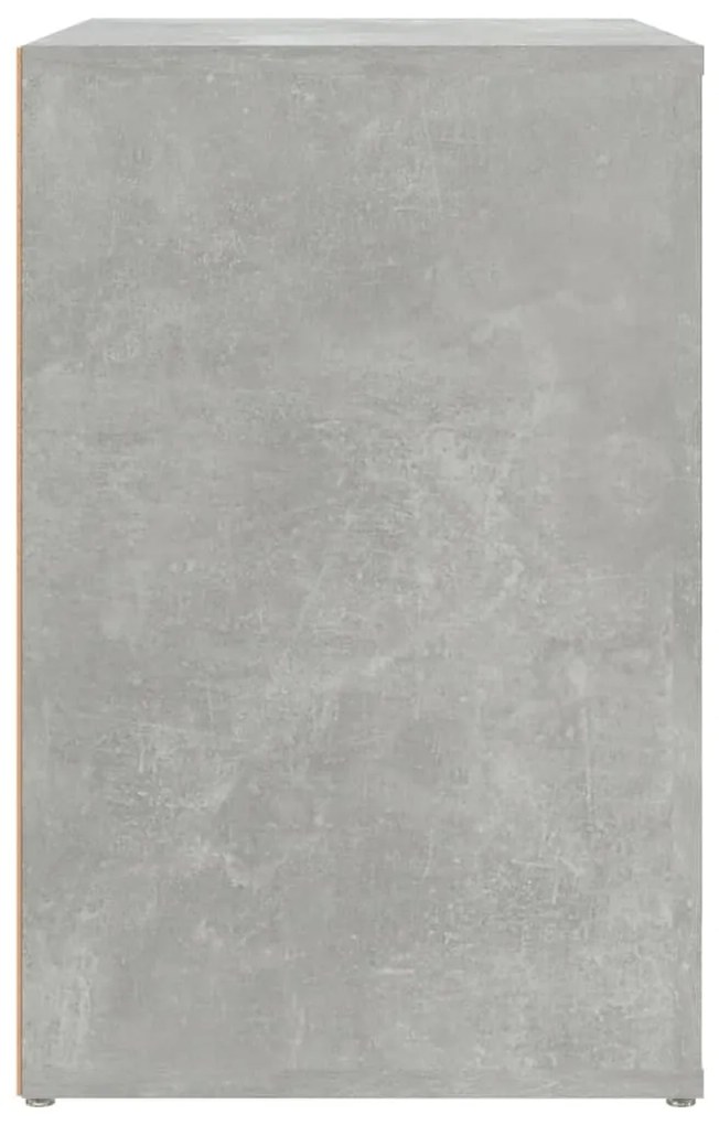vidaXL Παπουτσοθήκη Γκρι Σκυροδέματος 130x35x54 εκ. Επεξεργασμένο Ξύλο