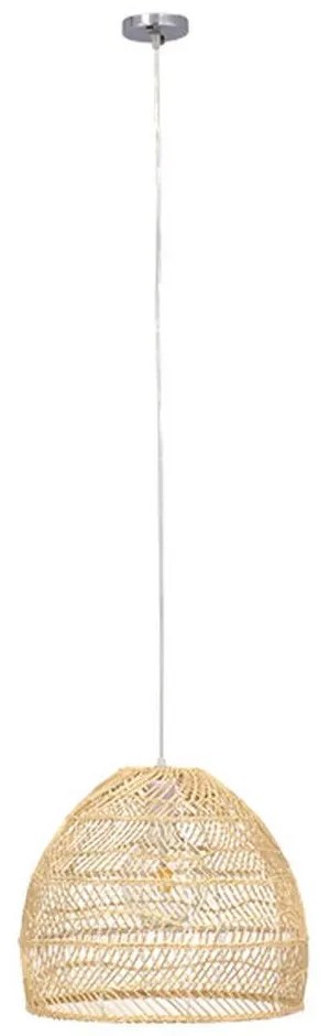 Φωτιστικό Οροφής Malibu 00973 1xΕ27 Φ40x35cm Beige GloboStar
