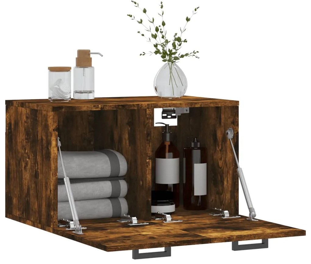 vidaXL Ντουλάπι Τοίχου Καπνιστή Δρυς 60x36,5x35 εκ. Επεξεργασμένο Ξύλο