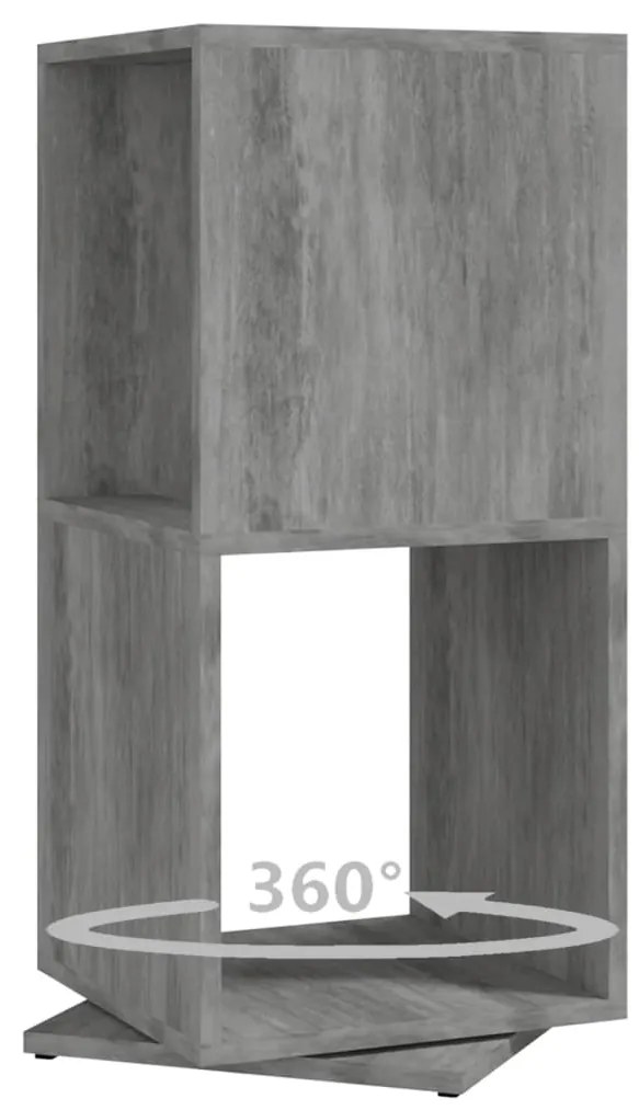 Ντουλάπι Περιστρ. Γκρι Σκυρ. 34,5x34,5x75,5 εκ. Επεξ. Ξύλο 339559