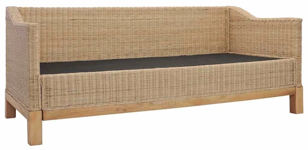 vidaXL Σετ Σαλονιού 2 Τεμαχίων από Γνήσιο Ρατάν με Μαξιλάρια