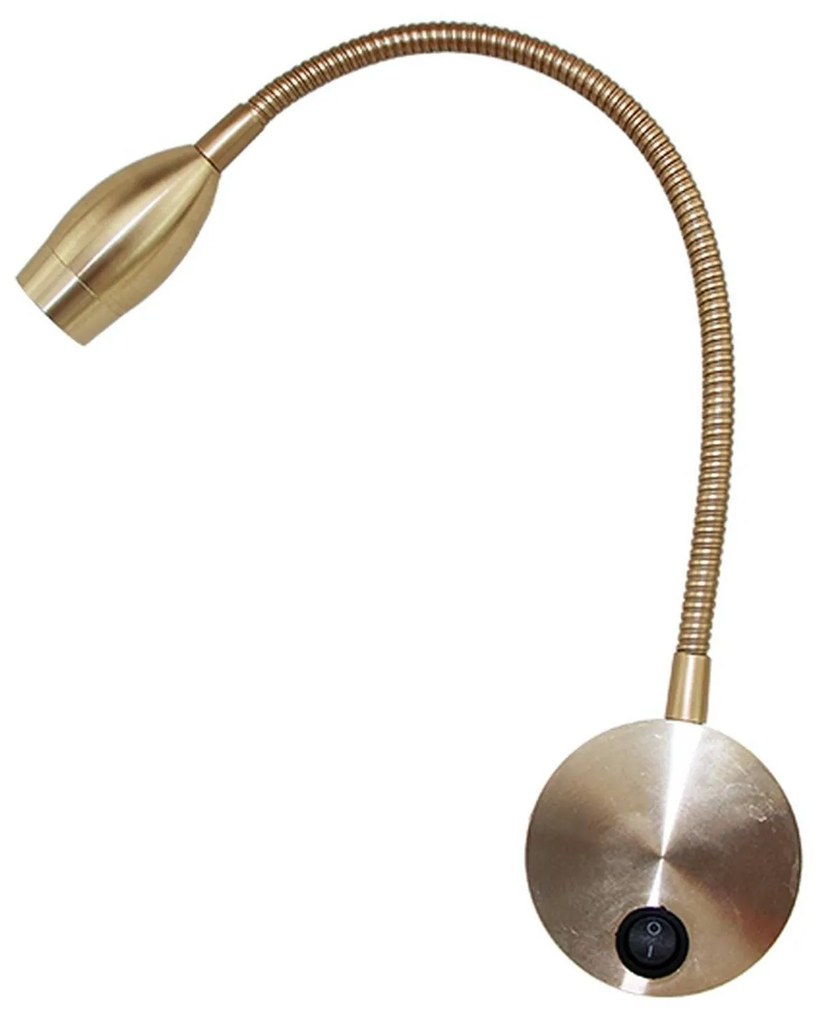 Φωτιστικό Τοίχου Led SF126BLED340G Gold Metal