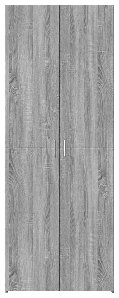 vidaXL Ντουλάπι Γκρι Sonoma 70x42,5x185 εκ. από Επεξεργασμένο Ξύλο