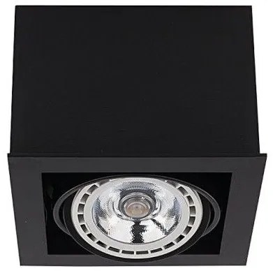 Downlight Σποτ μονόφωτο Box ES111 γκρι μαύρο λευκό Nowodvorski 9495 Μαύρο