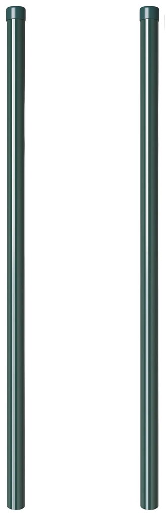 vidaXL Πό posts φράχτη 2 pcs Πράσινο 110 cm