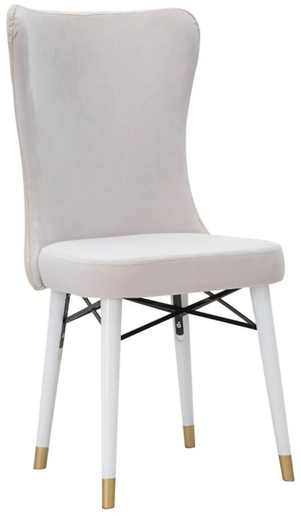 Καρέκλα 2τμχ Μπεζ MIMOZA 40x65x99
