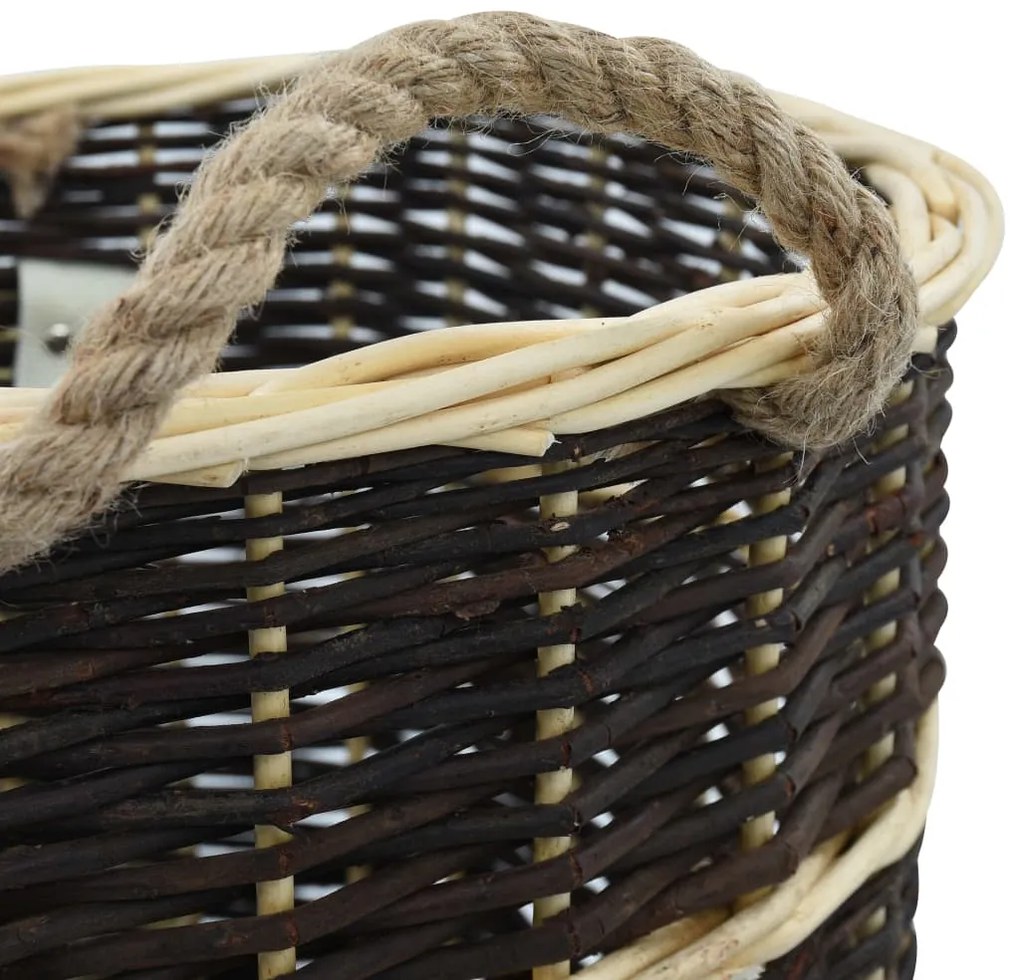 vidaXL Καλάθι Πλάτης για Μεταφορά Ξύλων 50x44x58 εκ. από Φυσική Ιτιά