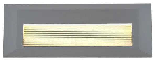 Φωτιστικό τοίχου Mono LED 3W 3CCT Outdoor Wall Lamp Grey D:22cmx2.8cm (80201730)