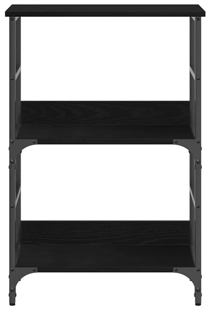 vidaXL Ράφι Βιβλίων Μαύρη δρυς 50 x 33 x 82 εκ Επεξεργασμένο ξύλο