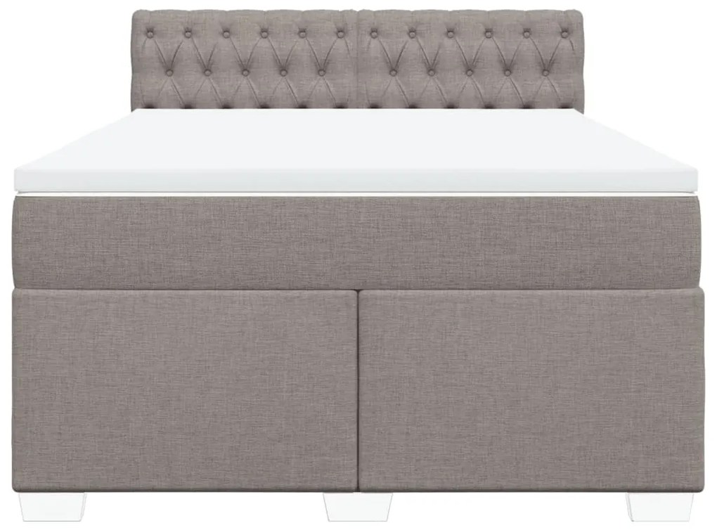 ΚΡΕΒΑΤΙ BOXSPRING ΜΕ ΣΤΡΩΜΑ TAUPE 140X190 ΕΚ. ΥΦΑΣΜΑΤΙΝΟ 3285894