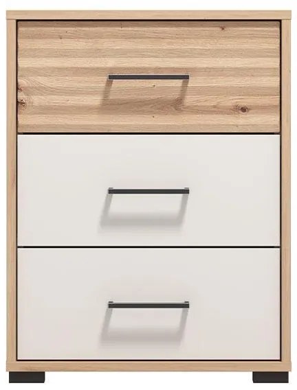 Κομοδίνο Modena NO3F Artisan - Cashmere 48x40x63 εκ. 48x40x63 εκ.