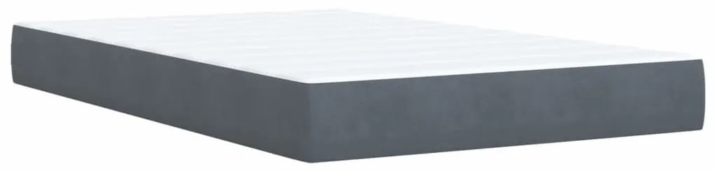 ΚΡΕΒΑΤΙ BOXSPRING ΜΕ ΣΤΡΩΜΑ ΣΚΟΥΡΟ ΓΚΡΙ 120X190 ΕΚ. ΒΕΛΟΥΔΙΝΟ 3289999