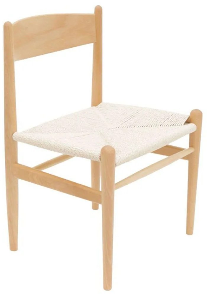 Καρέκλα Conan 281-000001 52x46x78cm Natural Wood, Rope