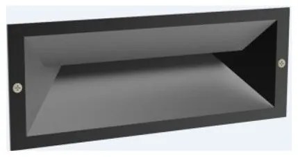 Χωνευτό Φωτιστικό Τοίχου IP65 LED GL13305 12,5W 3.000K Ανθρακί Sunlight-GL13305-Ανθρακί GL13305